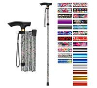 supregear Walking Stick - Adjustable Folding Walking Sticks for Women and Men - Lightweight Portable Collapsible Balancing Aid - Foldable Travel Cane for Ladies Elderly Adults, Grass Green