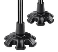 supregear Walking Stick Heavy Duty Rubber Ferrules (XL Size) - Self Standing Feet Base, Anti-Slip Replacement for Walking Sticks and Canes, 19mm/2-PK
