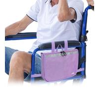 supregear Wheelchair Side Bag, Multifunctional Side Storage Pouch for Rollator, Walkers, Power Wheelchairs and Knee Scooters Wheelchair Armrest Bag for Elderly Seniors Adults Portable Travel Tote