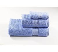 Supreme 3 piece Matching Towel Set for Bathroom 500GSM Super Soft Egyptian Collection 100% Cotton Pack contains 1 face flannel, 1 hand towel, 1 bath towel Absorbent and Quick Dry towels (COBALT BLUE)