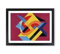 Supreme Abstract Art Framed Print | A2 Black Framed Wall Art | Ready to Hang | Abstract Fantasy Picture | Living Room Bedroom Lounge Office