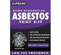 Supreme - Asbestos Test Kit - Includes Asbestos Test Kit Lab Analysis, Pre-Paid Return Mailer, Fast Emailed Asbestos Testing Results in 1 Week and Expert Asbestos Test Kit Consultation