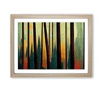 Supreme Forest Framed Print | A3 Oak Framed Wall Art | Ready to Hang | Modern Landscape Picture | Living Room Bedroom Lounge Office