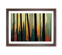 Supreme Forest Framed Print | A3 Walnut Framed Wall Art | Ready to Hang | Modern Landscape Picture | Living Room Bedroom Lounge Office