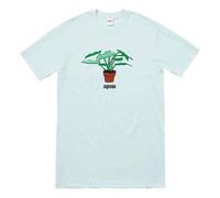 Supreme FW17 Plant Tee Pale Blue Bonsai Printing Short Sleeve Unisex SUP-SS18-671 M