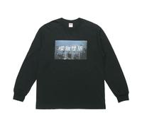 Supreme FW18 The Killer L/S Tee Black Bloody Twins Chow Yun Fat Chest Printing Pattern Long Sleeves Unisex SUP-FW18-671 S