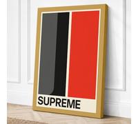 Supreme Geometry Minimalist Canvas Wall Art Print 36x24 Inch | Ready to Hang, Gallery Wrapped, Fade-Resistant Inks, Securely Packaged, UK Made