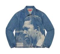 Supreme John Coltrane A Love Denim Harrington Jacket 'Teal White' SUP-FW21-217 XL