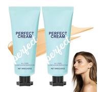 Supreme Perfect Creme,All-Over Complexion Perfector,Long-Lasting CC Cream Foundation,Waterproof Transfer-Resistant Skin Tint. (2pcs)