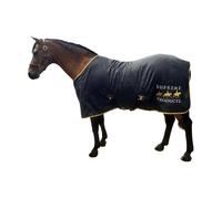 Supreme Products Black and Gold Show Sheet for Horses - 5'6"