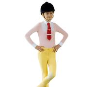 Supreme Products Childrens/Kids Champion Show Rider Quarter Zip Long-Sleeved Competition Shirt (5-6 Years) (Pink/White)