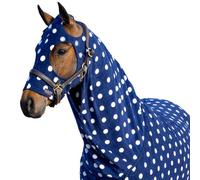 Supreme Products Dotted Fleece Horse Hood Noble Navy (17.2 Hands)