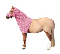 Supreme Products Dotty Fleece Horse Hood (17.2 Hands) (Pink)