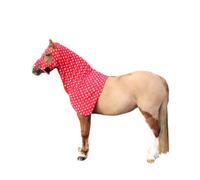 Supreme Products Dotty Fleece Horse Hood Red (16.2 Hands)