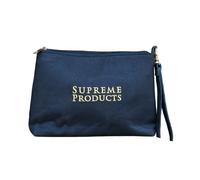 Supreme Products Pro Groom Logo Leather Handled Pouch (18cm x 27cm) (Black/Gold)