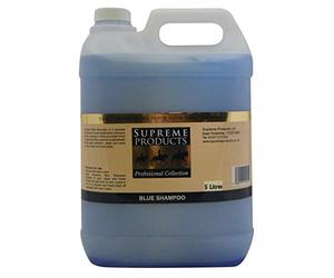 Supreme Products SUP0015 Supreme Professional Blue Shampoo - Clear, 5 Litre