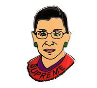 Supreme Ruth Bader Ginsburg Women Pin Badge Notorious RBG Feminists