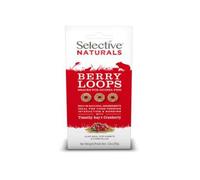 Supreme Selective Naturals Berry Loops Timothy Hay & Cranberry 80G (Pack Of 4)