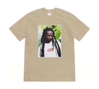 Supreme SS19 Buju Banton Tee Reggae Character Printing Short Sleeve Unisex Khaki SUP-SS19-10480 L
