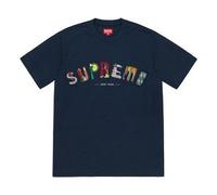 Supreme SS19 City Arc Tee Navy Embroidered logo Short Sleeve Unisex Navy Blue SUP-SS19-479 L