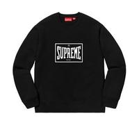 Supreme SS19 Warm Up Crewneck Black Chest Logo Pullover Unisex SUP-SS19-416 M