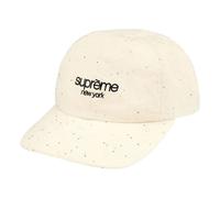 Supreme SS26 Sequin Denim Classic Logo 6-Panel 'Natural' SUP-SS26-1065-WHT F