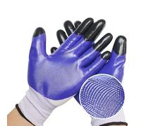 Supreme TTF 12 Pairs WATERPROOF DUAL LATEX COATED Work Gloves Builders Gardening Grip (Large-9)