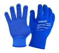 Supreme TTF 24 Pairs Knitted Cotton/Polyamide Gloves with PVC Grip Dots - Non-Slip Grip for Warehouse, Assembly & Shipping Industrial Gloves (Small-7)