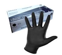 Supreme TTF Black Nitrile Disposable Gloves Non Latex Powder Free 100 Gloves Per Box (Black, XL [Size 10])