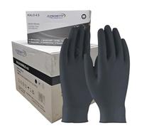 Supreme TTF Nitrile Gloves Disposable Black || Powder Free Latex Free || 4.5 Mil Strong || 10 Box (Large)