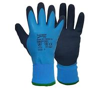 SUPREME TTF Thermal Waterproof Winter Cold Gloves Latex Insulated Safety Work Gloves Winter Cold Freezer Blue (Large)