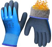 Supreme TTF Thermal Work Safety Glove, Cold Resistance, Fleece Lining, Fully Latex Rubber Coated For Water Proof, Soft/Anti-Slip Palm For Grip (Size L/9) - Pack of 1 Pairs