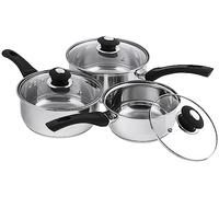Pendeford Saucepan Set with Lids Stainless Steel