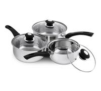 Pendeford Saucepan Set with Lids Stainless Steel