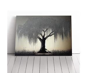 Supreme Weeping Willow Tree Canvas Wall Art Print 20x14 Inch | Ready to Hang, Gallery Wrapped, Fade-Resistant Inks, Securely Packaged, Made in the UK