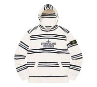 Supreme x Stone Island Warp Stripe Hooded Sweatshirt 'White Black' SUP-FW20-297 S