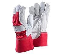 SupremeTTF Heavy Duty Gardening Gloves for Men, women Thorn Proof Reinforced Leather Rigger Gloves, Breathable Safety Work Gloves, Size-XL/10, Pack of 5 Pairs