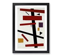 Supremus Vol.50 by Kazimir Malevich Framed Print | A2 Black Framed Wall Art | Ready to Hang | Modern Nature Picture | Living Room Bedroom Lounge Office