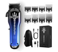 SUPRENT Hair Clippers for Men Professional - 7000 RPM Powerful Cordless Hair Trimmers with Ceramic Taper Blade, Zero-Gapped Barber Clippers Set - Type C Rechargeable, Gifts for Men (Blue)