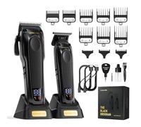 SUPRENT PRO Professional Hair Clippers for Men - High Torque Brushless Motor & DLC Coated Detachable Blade - Cordless Hair Trimmer Set for Barbers with Charging Base - Premium Gift Hair Clipper Kit