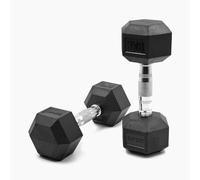 Suprfit Hex Dumbbell, Weight: 1-50 kg. Single or pair, hexagonal weights with rubber coating, non-slip and ergonomic grip, cross training and functional training., 8 kg Paar