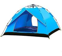 Suprills Pop Up Tent for 3-4 Person - Double Layer Instant Camping Tent, Holiday Essentials - Lightweight Tent for Beach, Camping,Hiking, Festival - Easy Set Up, Backpacking Tent water