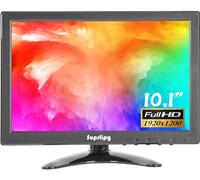 Suprlipy 10 inch FHD Small IPS Monitor LCD Display Screen 1920x1200 60Hz 16:10 with BNC VGA AV Input Built-in Lounspeakers for CCTV Security Camera DVR PC STB Game Console