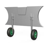 SUPROD Boat Transom Wheels Launching Wheels Dinghy for Inflatables Foldable Stainless Steel ET200, black/green