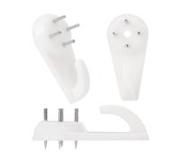 Suprom 30pcs Concrete Wall Hooks, Non-Trace Picture Hanger for Wooden/Stucco/Plaster/Hard Wall, No Damage or Drilling Picture Hooks for Hanging Picture, Artwork, Clocks