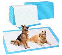 SUPRONLOVE Pee Pads for Dogs & Cats, Extra Large 36"X51", 100 Count, Blue, Polymer & Polyethylene (PE), 6 Layers, Disposable Pet Training Pads