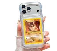 SUPRPETRIX Card/Photo Display Phone Case for iPhone | TCG/Picture Display Top Loaders & Sleeves | Compatible Pokemon Cards, Sports, One Piece, Magic (Clear, iPhone 17)