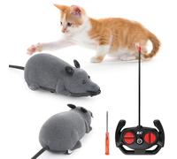 SUPRROW Remote Control Mouse Remote Control Cat Toy, Cat Mouse Toy, Remote Control Mouse for Cats, Rc Interative Moving Cat Toys, Chasing Prank Joke Scary Trick Rats for Cat Funny Toy