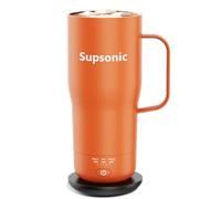 Supsonic - 20oz Self Heating Mug, Electric Coffee Mug Warmer Set with Auto Shut Off, Rechargeable Temperature Heating for Beverage, Coffee at Home & Outdoor, Heated Coffee Mug Gifts for Men Women | S3