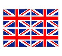 Supstick Set of 4 Flag Stickers 12 x 8 cm